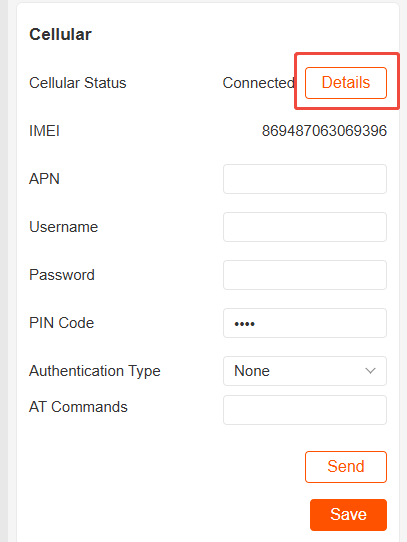 Network Status Display Interface 1