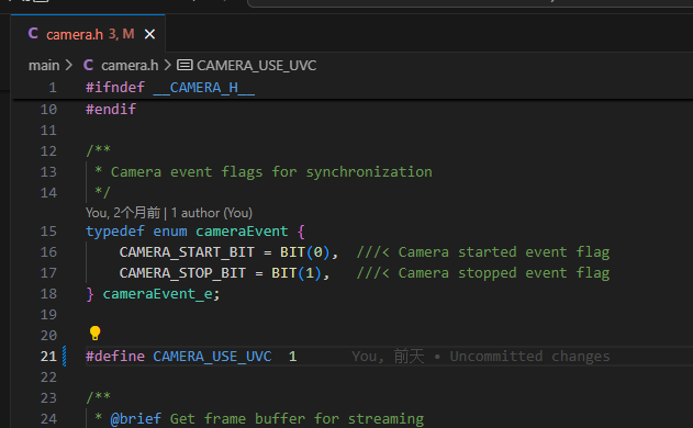 UVC video stream