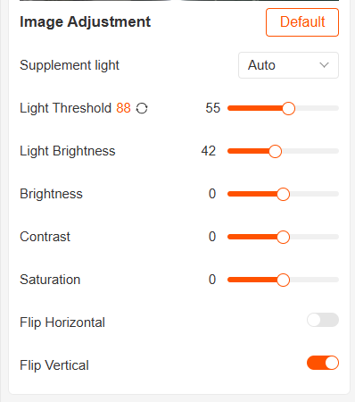 Image Adjustment Interface