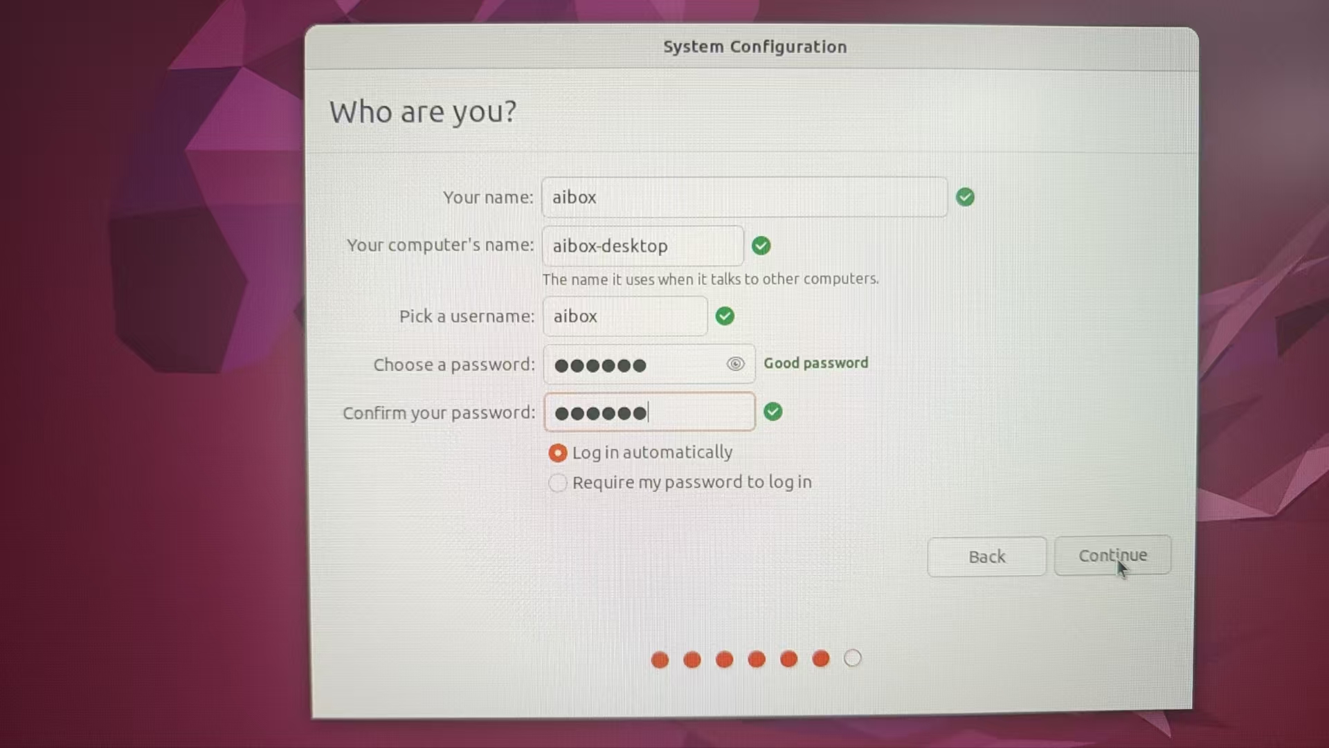 System Configuration
