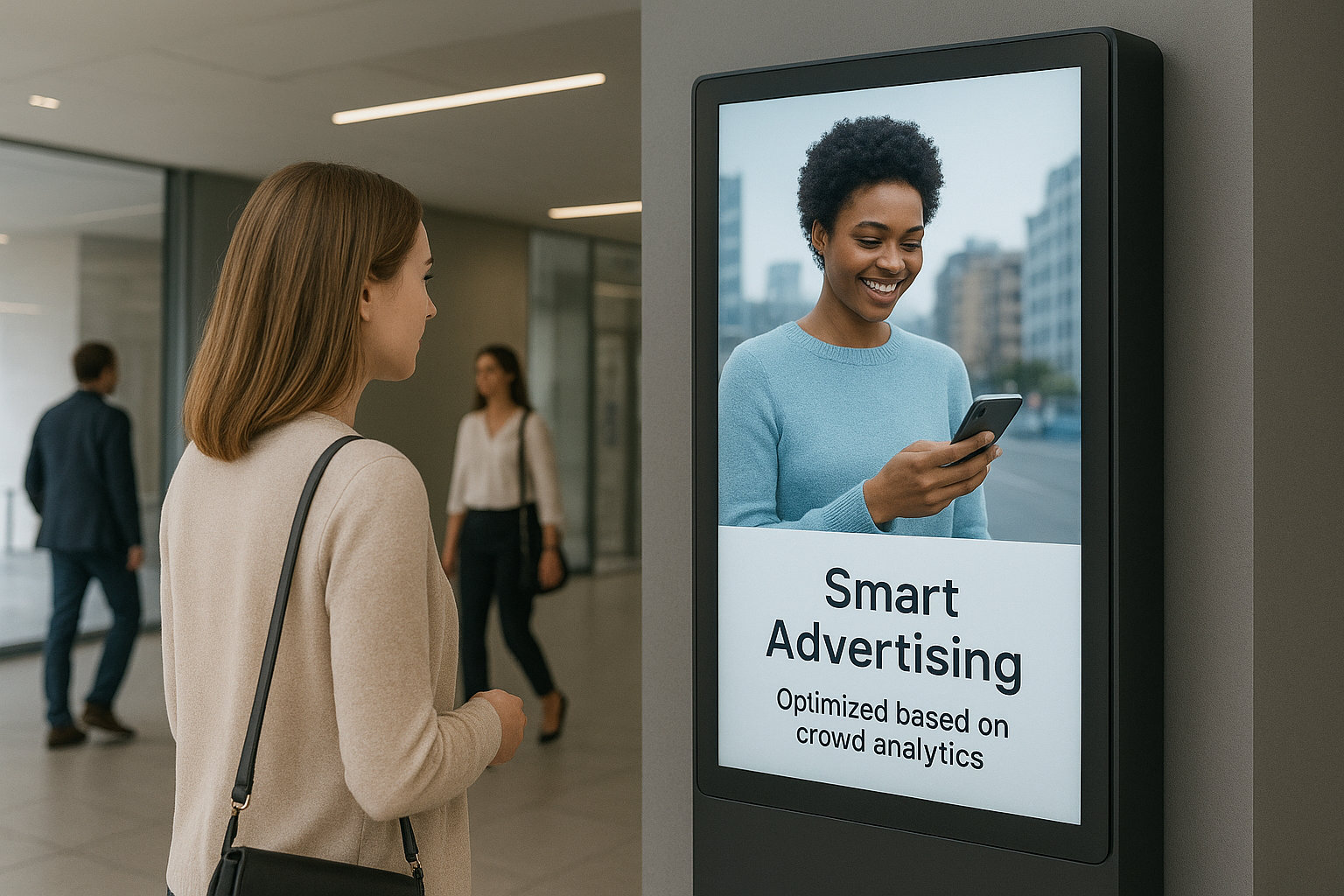 Smart advertising illustration