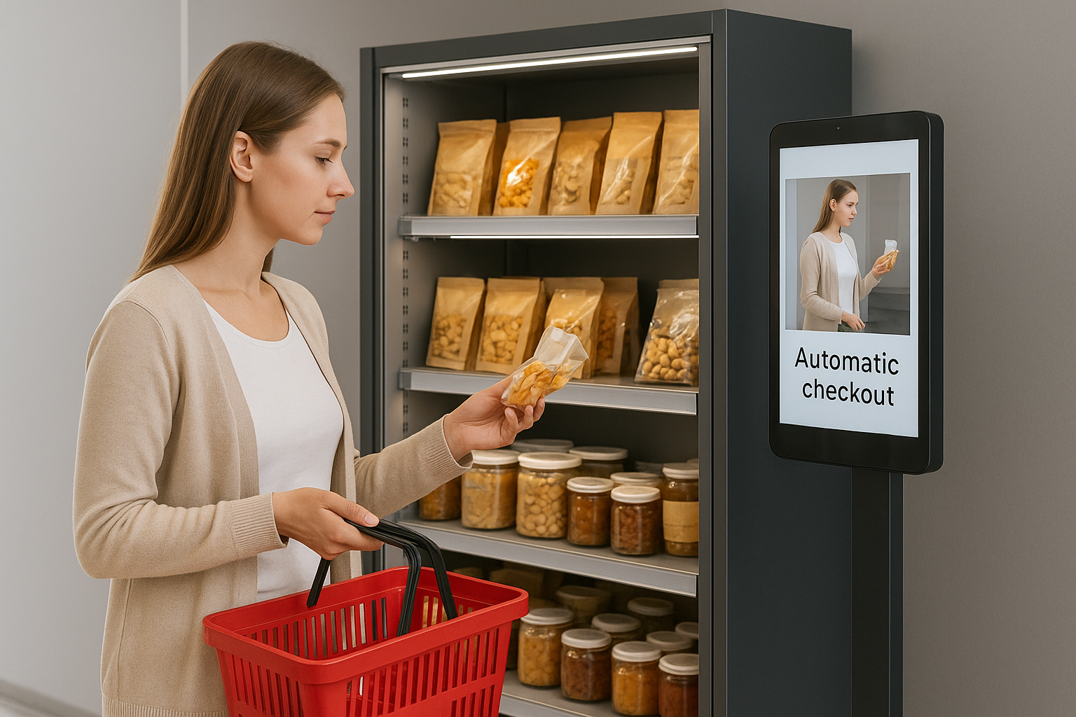 Unmanned retail illustration